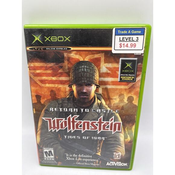Return to Castle Wolfenstein: Tides of War (Xbox 2003) Complete Tested Free Ship - Picture 1 of 8